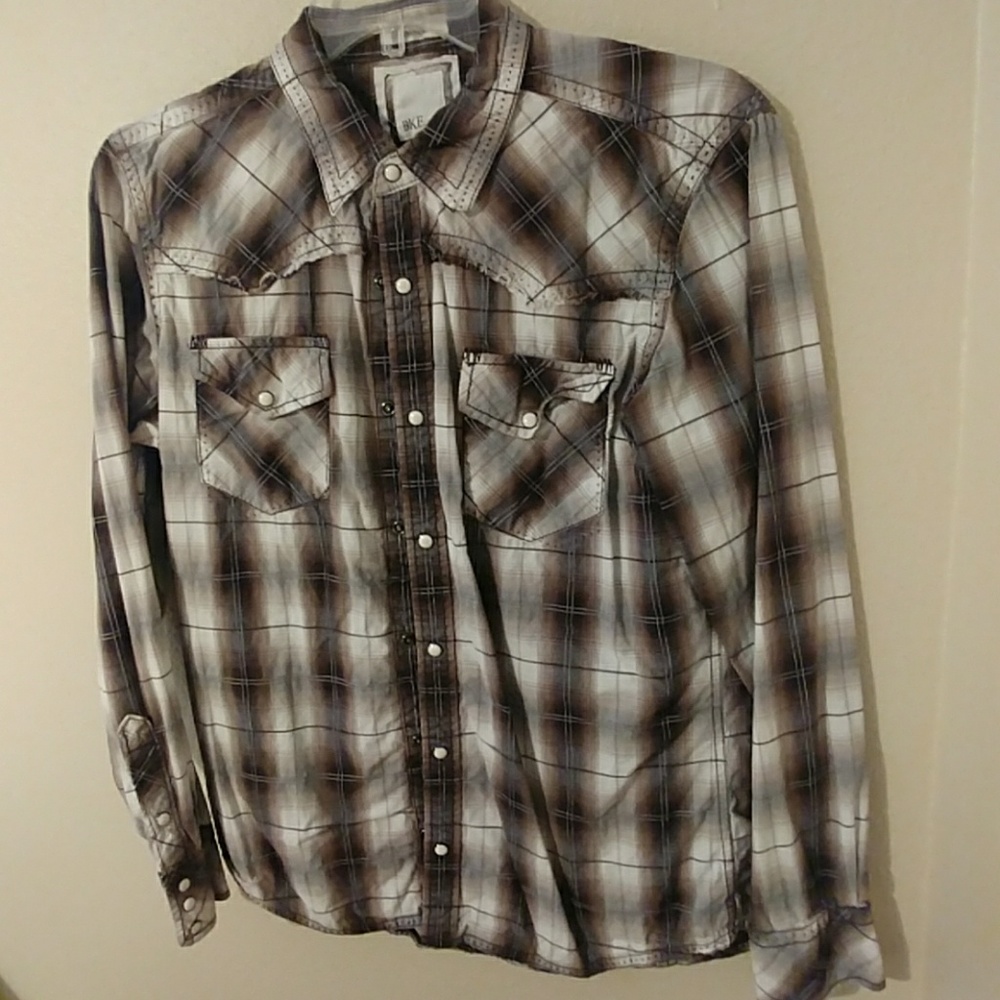 Mens BKE by Buckle longsleeve flannel button up